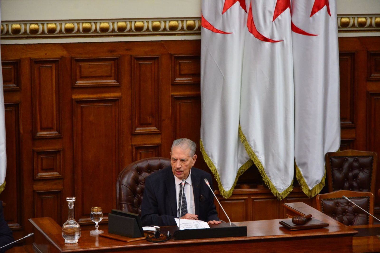 إثبات عضوية أعضاء مجلس الأمة المنتخبين والمعيّنين الجدد وتزكية المجاهد صالح ڨوجيل رئيسا للمجلس