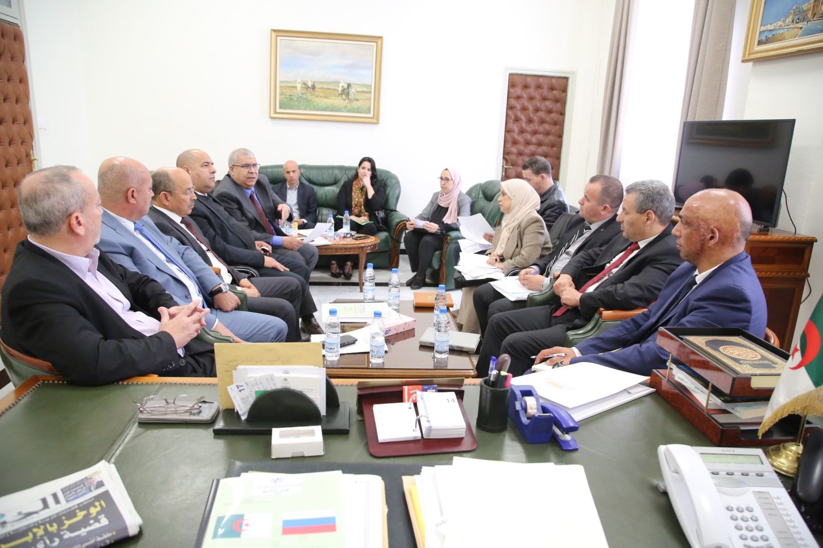 اجتماع تنسيقي للوفد البرلماني المشارك في أشغال المؤتمر البرلماني الدولي الثاني "روسيا – إفريقيا"