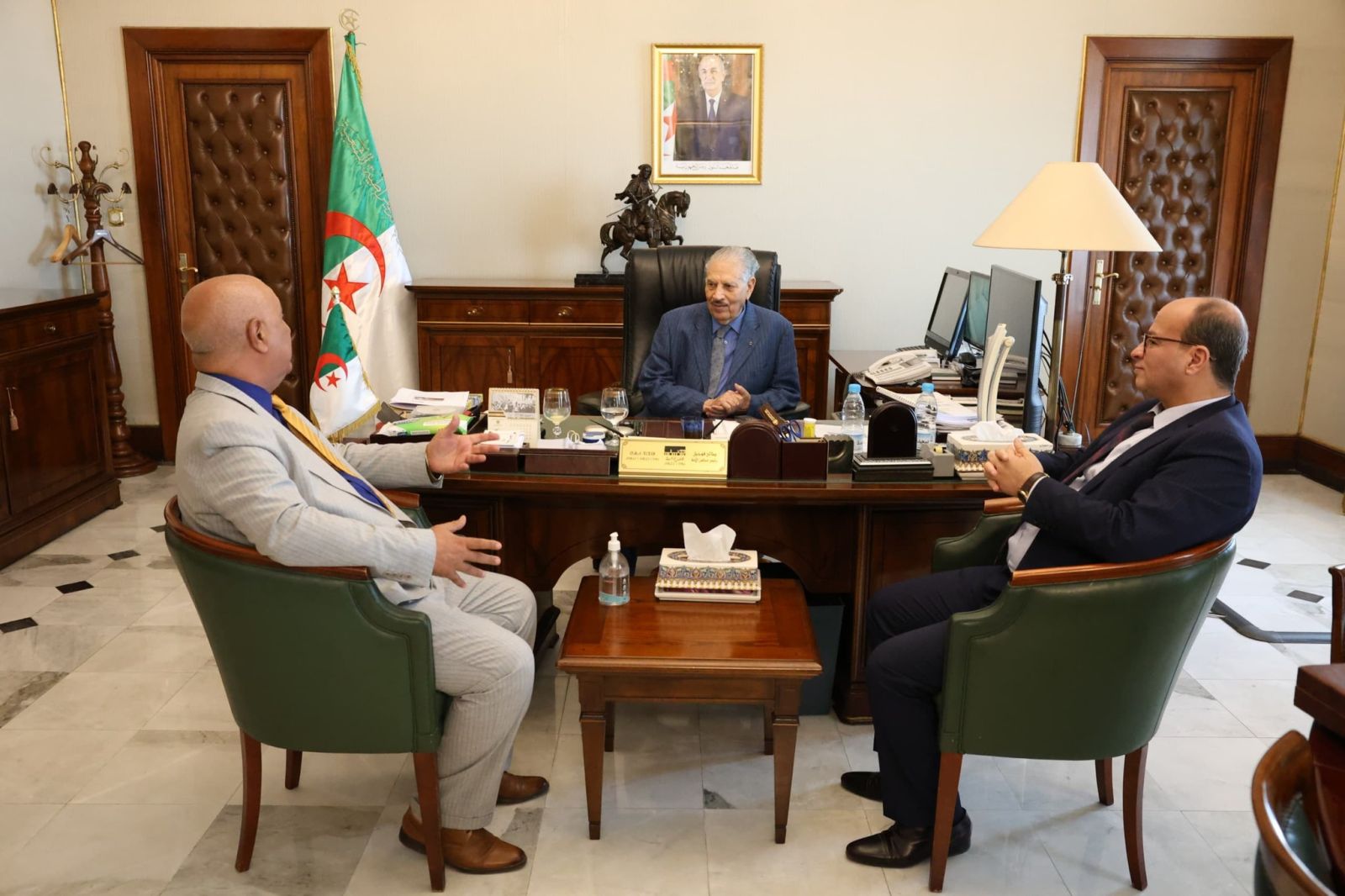 تكريم السيد المجاهد صالح قوجيل، رئيس مجلس الأمة