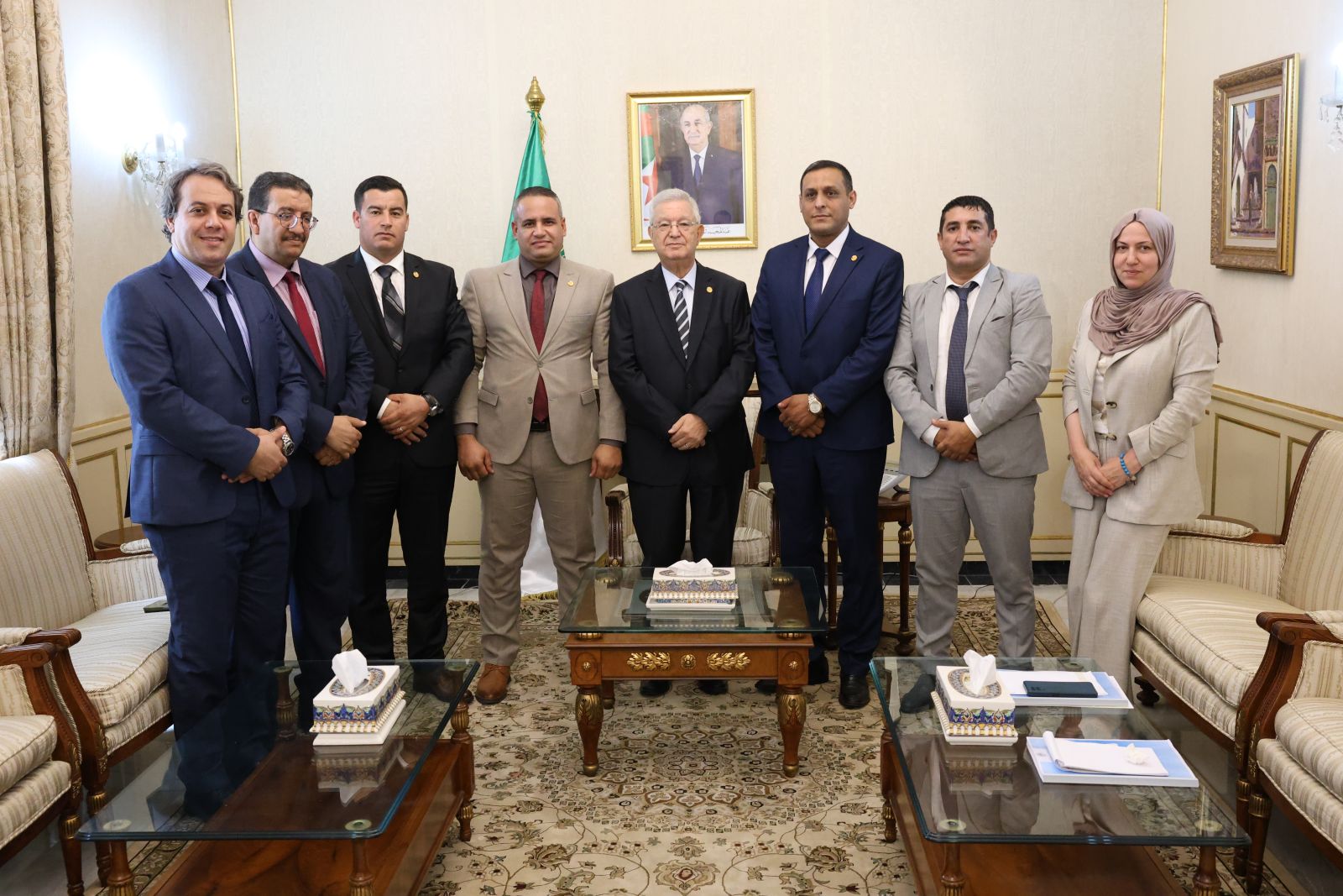 السيد عزوز ناصري، رئيس مجلس الأمة يترأس اجتماعا تنسيقيا لوفد مجلس الأمة المشارك في القمة التاسعة لرؤساء البرلمانات والدورة 32 للجمعية البرلمانية للاتحاد من أجل المتوسط، بمالاغا (إسيانيا)
