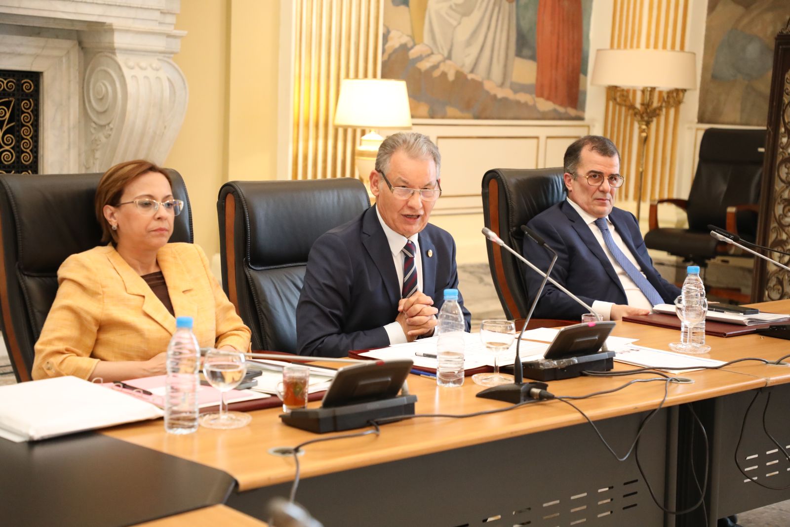 لجنة الصحة والشؤون الاجتماعية والعمل والتضامن الوطني  برئاسة السيد حبيب دواقي  تستمع لممثل الحكومة، وزير العمل والتشغيل والضمان الاجتماعي