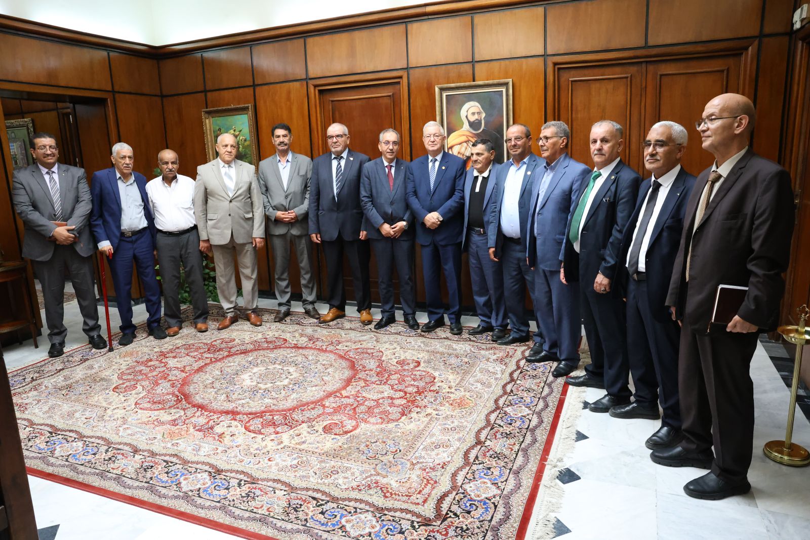 السيد عزوز ناصري، رئيس مجلس الامة، يستقبل الأمانة الوطنية  للمنظمة الوطنية لأبناء الشهداء