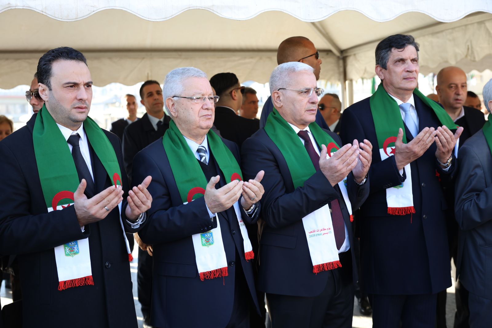 السيد عزوز ناصرري، رئيس مجلس الأمة يشارك في إحياء الذكرى الخامسة والستين لمظاهرات 11 ديسمبر 1960