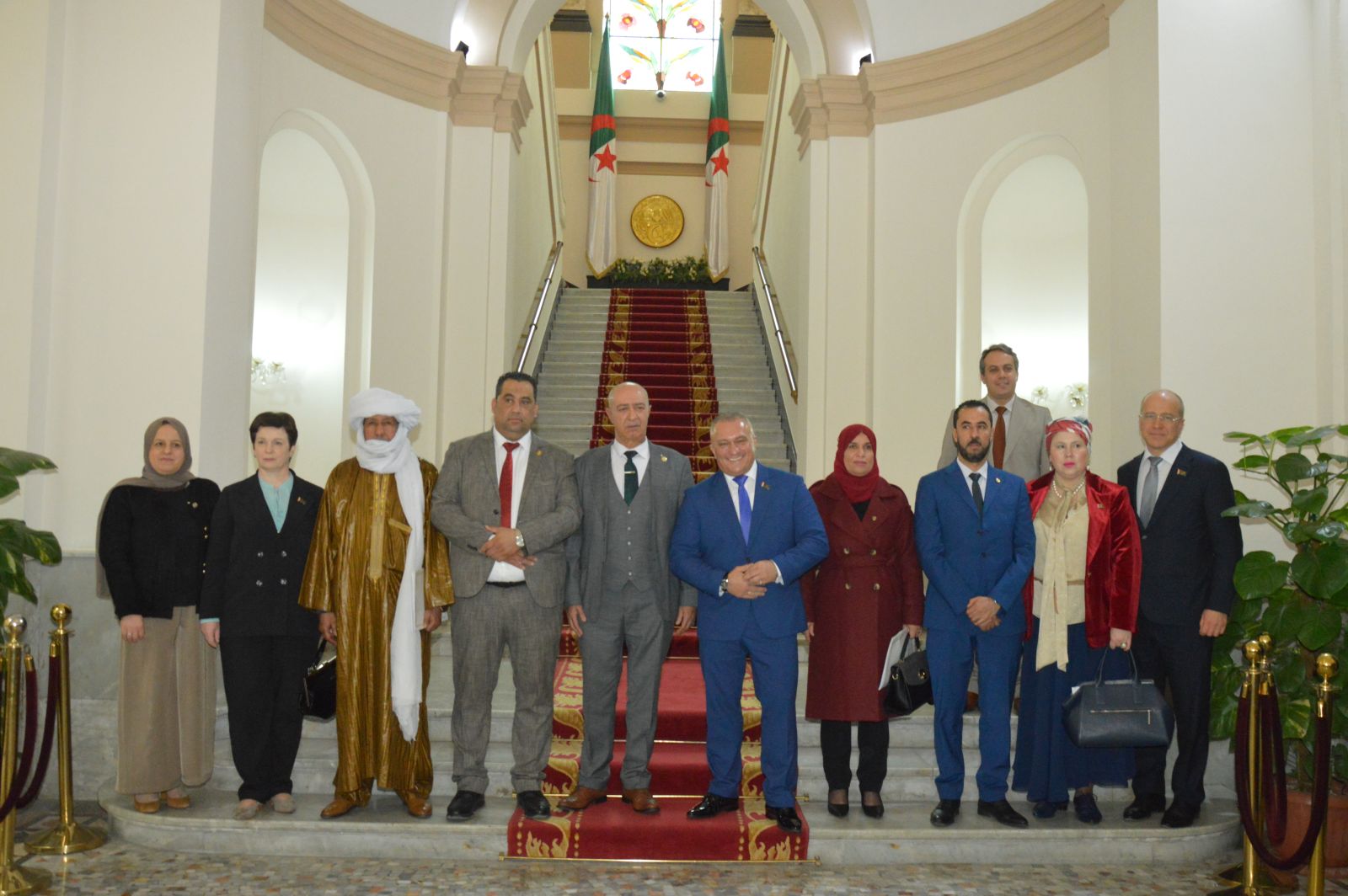 السيد رابح بغالي، نائب رئيس مجلس الأمة، يستقبل نائب رئيس لجنة الأمن الوطني بغرفة النواب،  رئيس فريق العمل التابع للجمعية الوطنية لجمهورية بيلاروسيا للتعاون مع برلمان جمهورية الجزائر